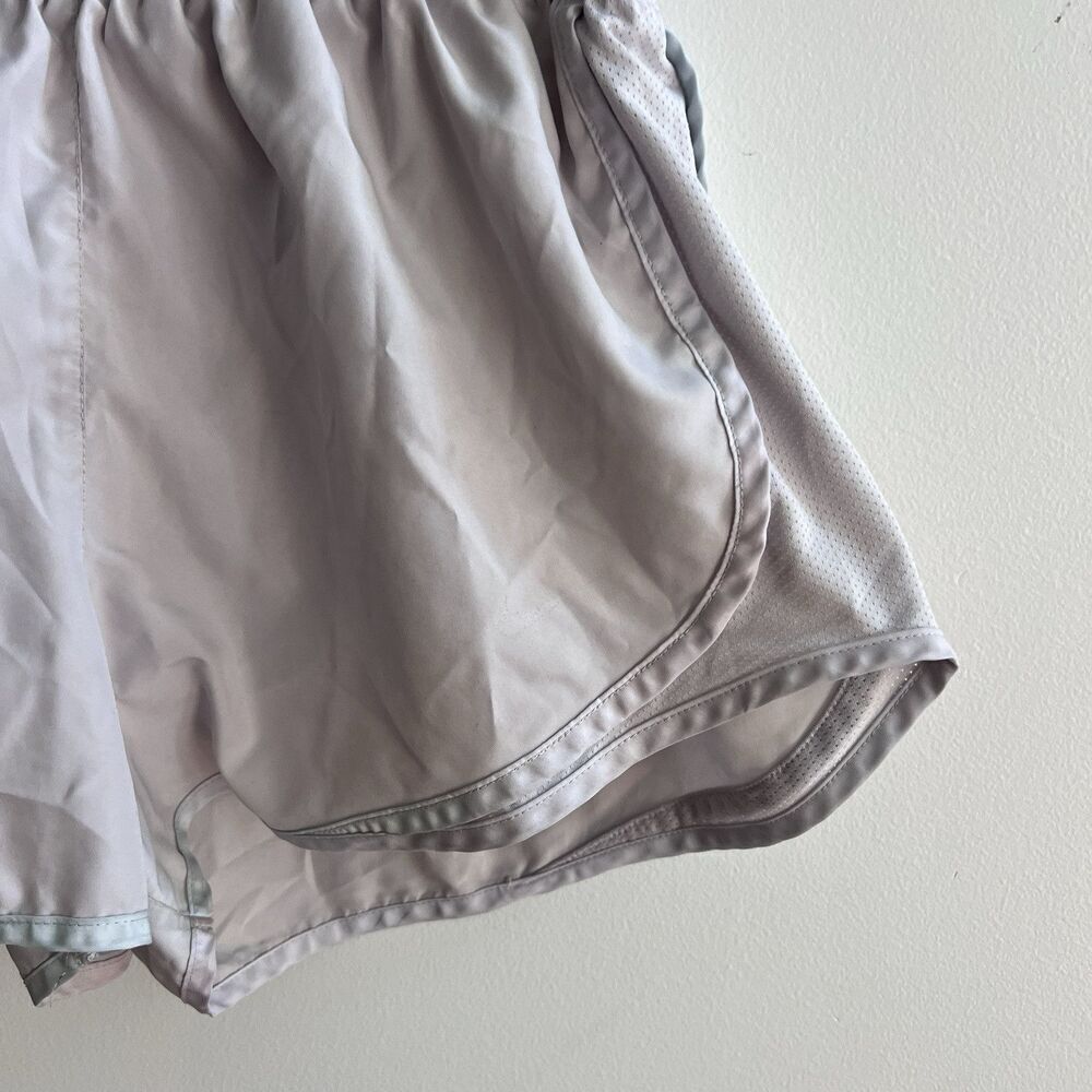 Women’s Nike Dri-Fit Tempo Lined Running Shorts Lavender Gray Trim Medium *flaw - Picture 7 of 11